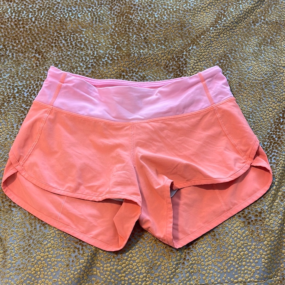 Pink Lululemon shorts
